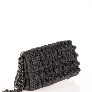 cross body bag bubbly grey lurex